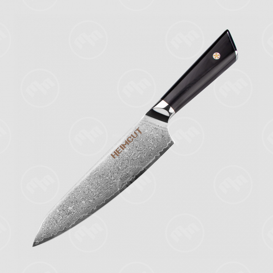 Нож кухонный поварской Шеф, 20 см, Triangle Damascus, HEIMCUT, Россия