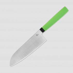 Нож поварской кухонный сантоку SA160, 16 см, сталь N690, Green, OWL KNIFE, Россия, OWL KNIFE (Россия)