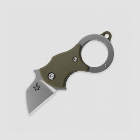 Нож складной - брелок Mini-Ta OD Green, 2,5 см, FOX, Италия, Ножи керамбиты