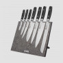 Набор кухонных ножей, 7 штук, на магнитной подставке ComposeEat (Vintage Grey), серия RAN, YAXELL, Япония