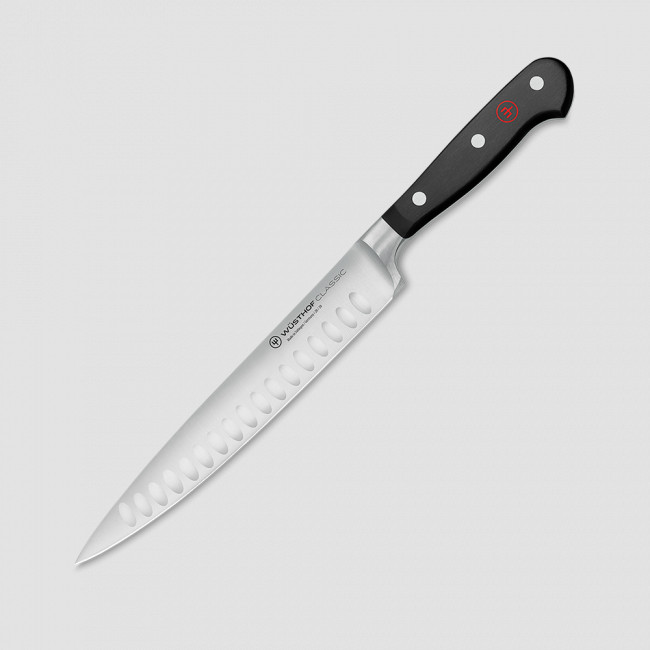 Нож кухонный для резки мяса с углублениями на кромке 20 см, серия Classic, WUESTHOF, Золинген, Германия