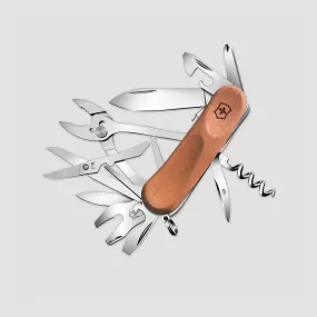 Нож швейцарский многофункциональный складной EvoWood S557 19 функций, 6.5 см, VICTORINOX, Швейцария, Швейцарский нож