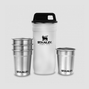 Набор из 4-х стопок Adventure, объем: 0,59 мл, емкости для хранения с крышкой, цвет белый, STANLEY, США, Туристическая посуда STANLEY