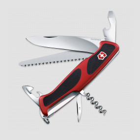 Нож швейцарский многофункциональный складной RangerGrip 55, 12 функций, 9.7 см, VICTORINOX, Швейцария, RangerGrip