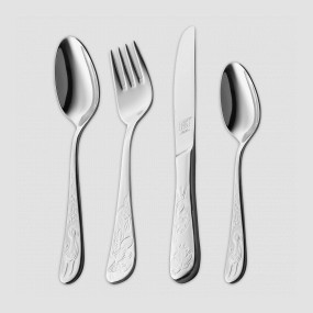 Набор из 4-х детских столовых приборов «Сказки братьев Гримм», нержавеющая сталь 18/10, ZWILLING J.A. HENCKELS, Германия, 