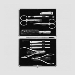 Набор маникюрный в кожаном футляре, отделка крокодил, цвет черный, 10 предметов, Classic Inox, ZWILLING J.A. HENCKELS, Германия, ZWILLING J.A. HENCKELS (ГЕРМАНИЯ)