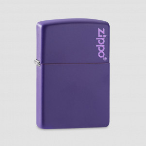 Зажигалка Classic Purple Matte Zippo Logo, ZIPPO, США, Зажигалки