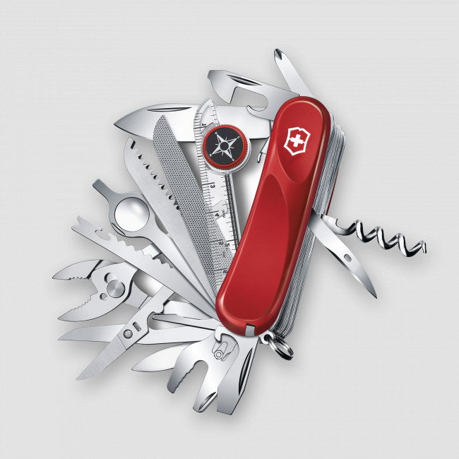 Нож швейцарский многофункциональный складной Evolution S54 32 функции, 6.5 см, VICTORINOX, Швейцария