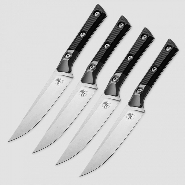 Набор столовых ножей для стейка, 4 штуки, MICROTECH, США