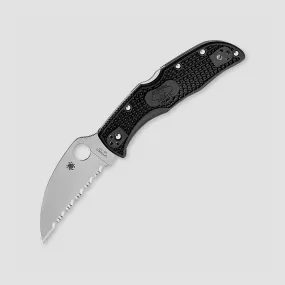 Нож складной Endela Wharncliffe Lightweight Serrated 8,7 см, сталь VG-10, SPYDERCO, США, SPYDERCO (США)