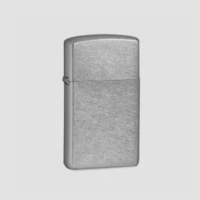 Зажигалка ZIPPO Slim с покрытием Street Chrom, латунь/сталь, серебристая, матовая, ZIPPO, США, Зажигалки ZIPPO