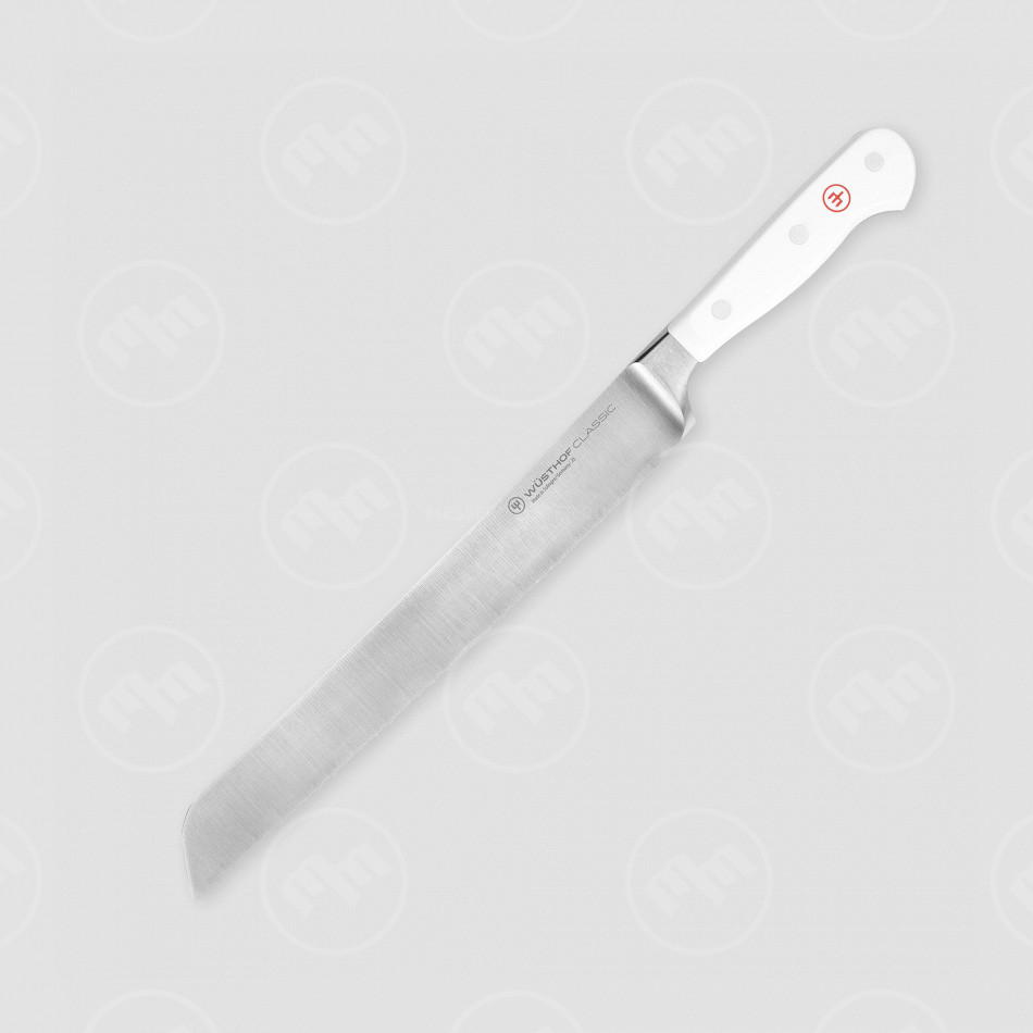 Нож кухонный для хлеба 23 см, серия White Classic, WUESTHOF, Золинген, Германия