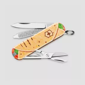 Нож швейцарский складной Classic Mexican Tacos, 7 функций, 4 см, VICTORINOX, Швейцария, Швейцарский нож брелок