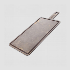 Доска композитная с желобом для сервировки и подачи, 42х18см, мрамор итальянский серый, серия ProFashion, ComposeEat, Россия, Сервировочные доски COMPOSE EAT