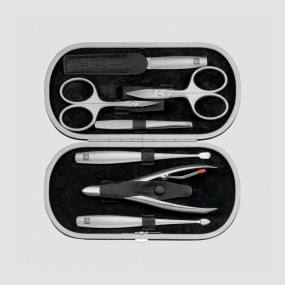 Набор маникюрный в кожаном футляре, цвет чёрный, 7 предметов, Twinox, ZWILLING J.A. HENCKELS, Германия, Наборы маникюрные