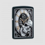Зажигалка Skull Clock Design Black Matte, ZIPPO, США