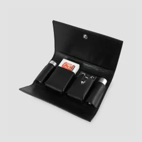 Станок бритвенный Т-образный в чехле из кожи, длина: 10,5 см, MERKUR, Германия, Т-образные бритвы