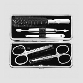 Набор маникюрный в кожаном футляре, отделка крокодил, цвет черный, 5 предметов, Classic Inox, ZWILLING J.A. HENCKELS, Германия, ZWILLING J.A. HENCKELS (ГЕРМАНИЯ)