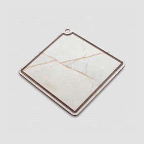 Подставка под горячее/доска для сервировки, 24 х 24 см, мраморный Грейс, композитный материал, серия ProFashion, ComposeEat, Россия, Подставки для горячего