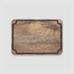 Доска для сервировки и нарезки с желобом, 29 x 20 см, дуб мореный, композитный материал, серия Surface, ComposeEat, Россия, Столовые приборы и сервировка