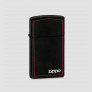 Зажигалка Slim Black Matte with Red Border, ZIPPO, США