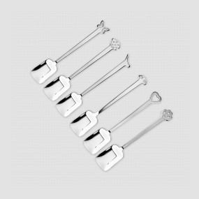 Набор ложек для мороженого, 6 штук, серия Evento, THE LUXURY ART MEPRA, Италия, Столовые приборы и сервировка