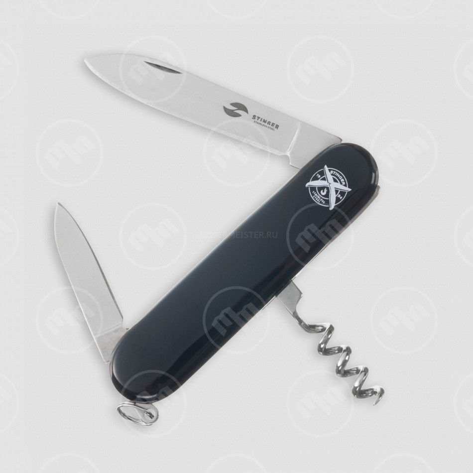 Нож многофункциональный складной, 6,7 см, STINGER, Россия