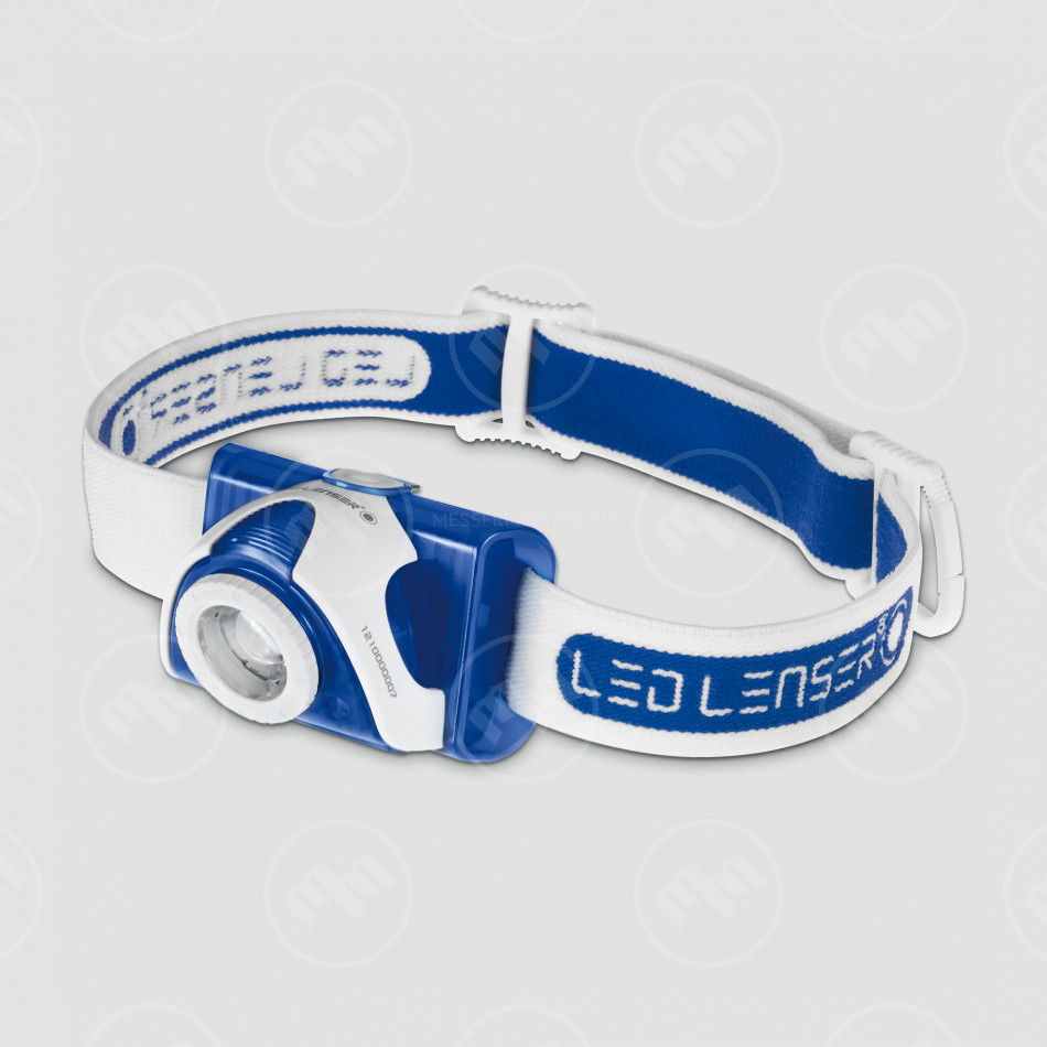 Фонарь налобный, цвет: синий, 6107- R, LED LENSER, Германия