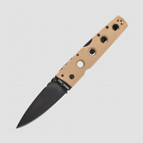Нож складной Hold Out II, DLC-Coating Carpenters CTS XHP Alloy, Coyote Tan G-10 Handles, COLD STEEL, США, Городские EDC-ножи