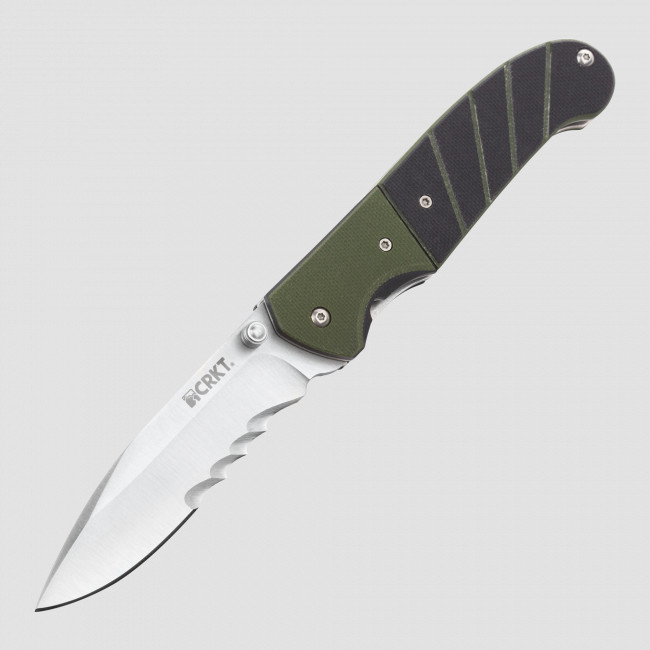 Нож полуавтоматический складной Ignitor Combo Edge, CRKT, США