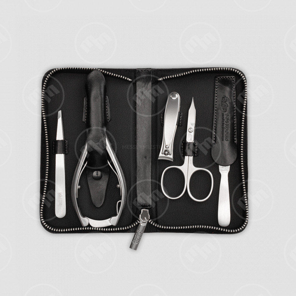 Набор маникюрный в кожаном футляре, 5 предметов, ERBE, Германия