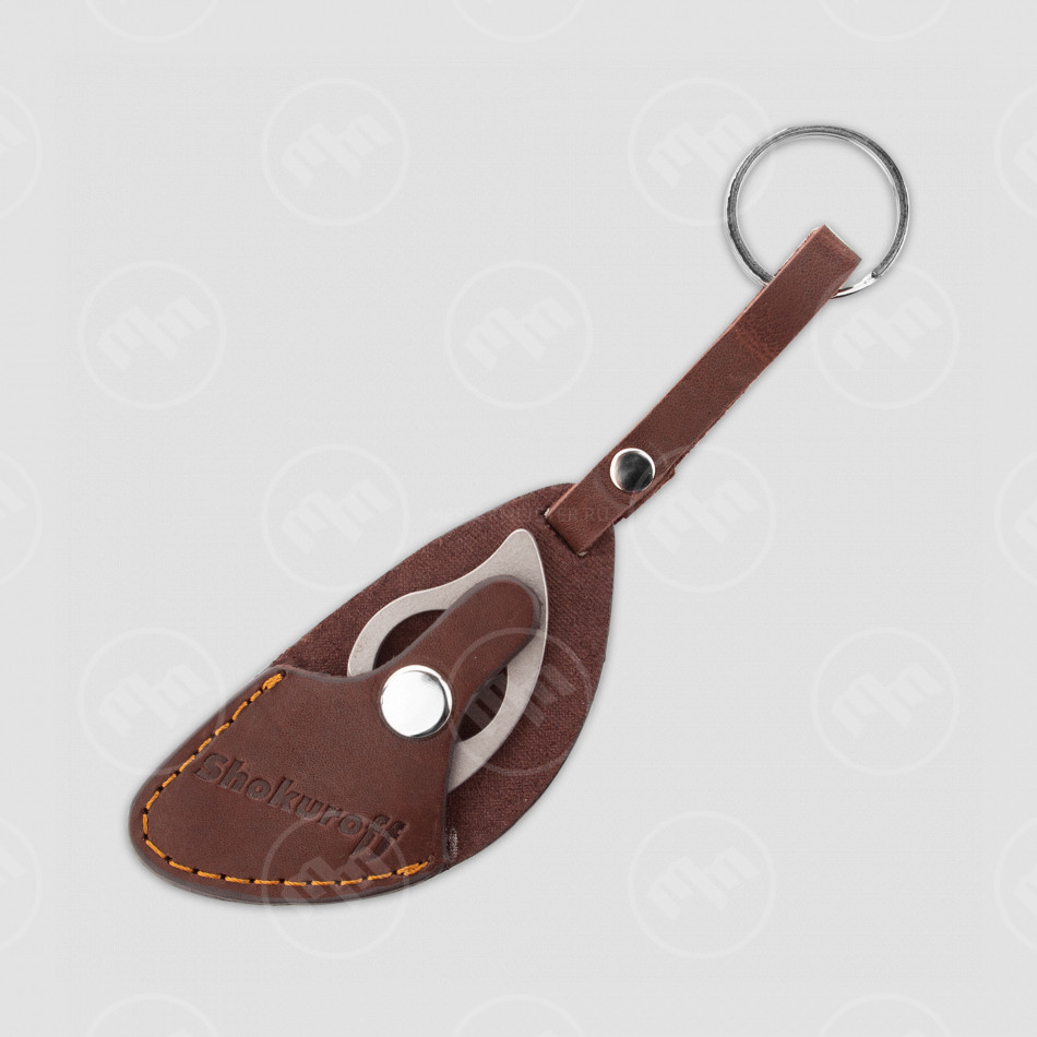 Нож-брелок коготь, 2,3 см, коричневый, SHOKUROFF KNIVES, Россия