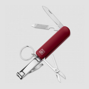 Маникюрный многофункциональный инструмент - брелок, 7.5 см, нержавеющая сталь, пластик, красный, серия Inox, ZWILLING J.A. HENCKELS, Германия, ZWILLING J.A. HENCKELS (ГЕРМАНИЯ)