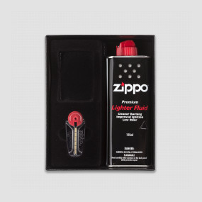 Набор подарочный с аксессуарами для широкой зажигалки ZIPPO, ZIPPO, США, Зажигалки