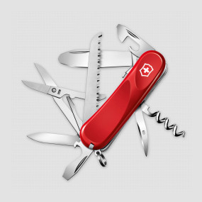 Нож швейцарский многофункциональный складной Junior 03 15 функций, 6.4 см, VICTORINOX, Швейцария, 
