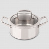 Кастрюля из нержавеющей стали с крышкой 1,2 л, d 16, h 8 см, 3-х слойная нержавеющая сталь, серия Forza, ARCOS, Испания
