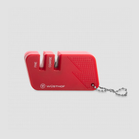 Точилка для ножей, двухуровневая, карманная, цвет красный, серия Sharpeners, WUESTHOF, Золинген, Германия, Точилки механические