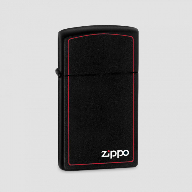 Зажигалка Slim Black Matte with Red Border, ZIPPO, США