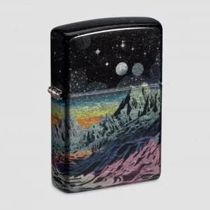 Зажигалка бензиновая Space in Color 540 Tumbled Chrome, ZIPPO, США, Зажигалки ZIPPO