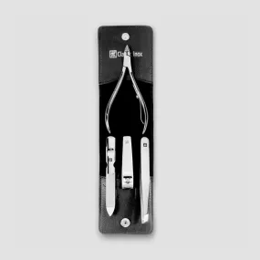 Набор маникюрный в кожаном футляре, цвет черный, 4 предмета, Classic Inox, ZWILLING J.A. HENCKELS, Германия, Лучшие маникюрные наборы