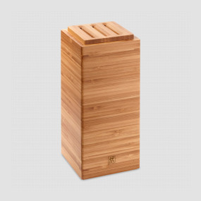 Подставка для 3-х ножей и принадлежностей, размер: 11,2 х 11,2 х 24 см, материал: бамбук, ZWILLING J.A. HENCKELS, Германия, Подставки для ножей