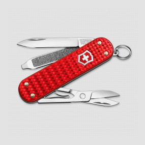 Нож швейцарский складной Classic SD Precious Alox Iconic Red, 5 функций, 4 см, VICTORINOX, Швейцария, VICTORINOX Swiss Army Keychain
