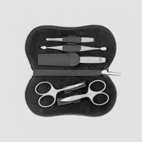 Набор маникюрный в кожаном футляре, цвет чёрный, 5 предметов, Twinox Chopper, ZWILLING J.A. HENCKELS, Германия, Лучшие маникюрные наборы
