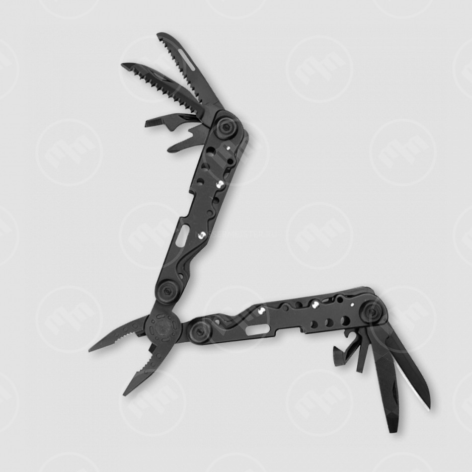 Мультитул, 13 инструментов, цвет черный, STINGER, Россия