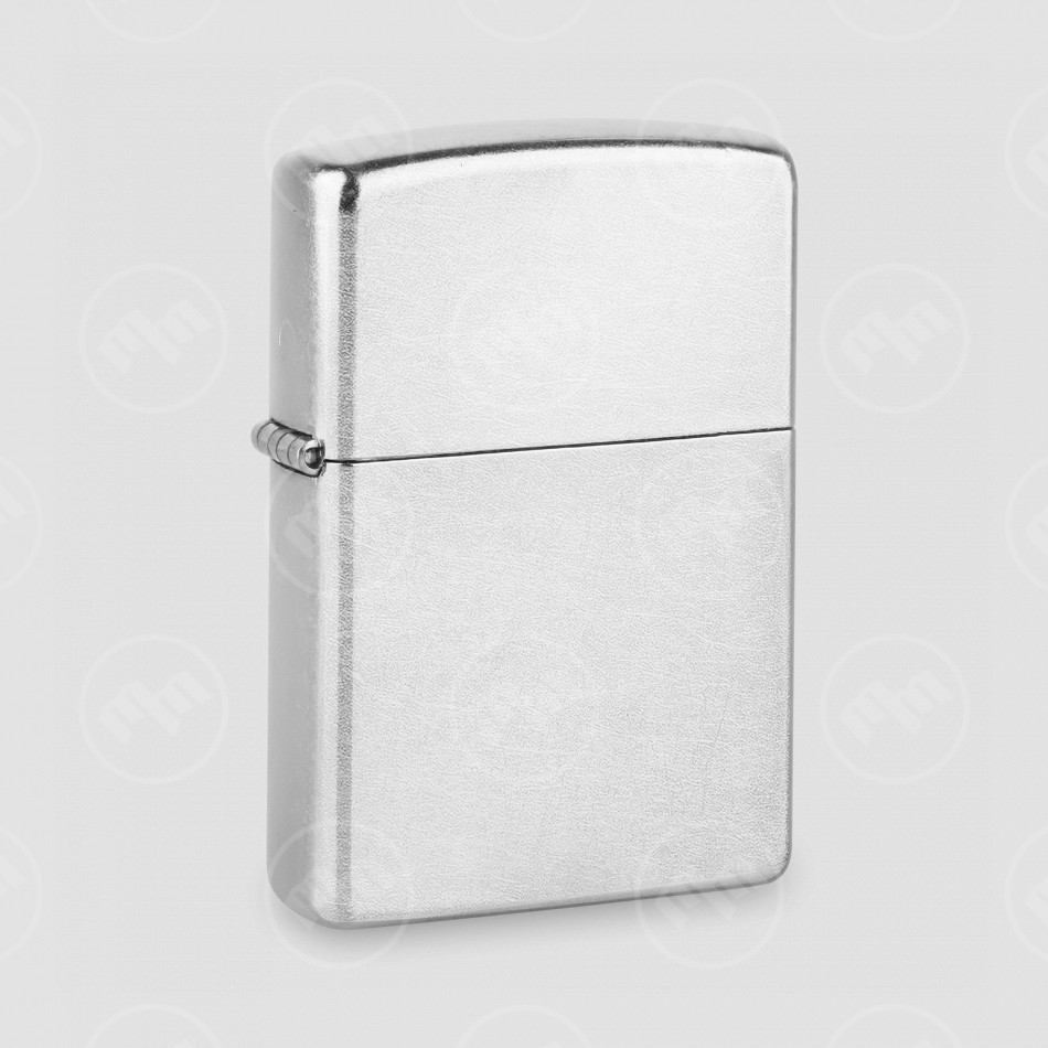 Зажигалка ZIPPO Classic с покрытием Street Chrome, латунь/сталь, серебристая, матовая, ZIPPO, США