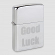 Зажигалка ZIPPO Good Luck, с покрытием Brushed Chrome, латунь/сталь, серебристая, матовая, ZIPPO, США_00781250009436729067.jpg