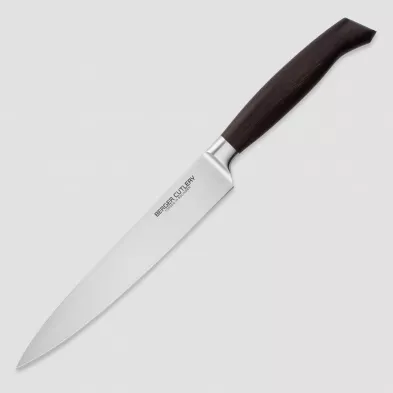 Нож для нарезки 21 см, серия Ergo Line Smoked Oak, BERGER CUTLERY, Германия, 