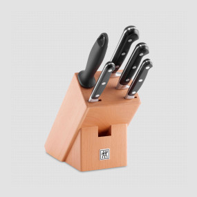 Набор из 4-х кухонных ножей и мусата в подставке, серия Professional S, ZWILLING J.A. HENCKELS, Германия, Набор ножей 5 предметов