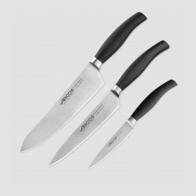 Набор из 3-х кухонных ножей поварская тройка, серия Clara, ARCOS, Испания, Подарочный набор кухонных ножей