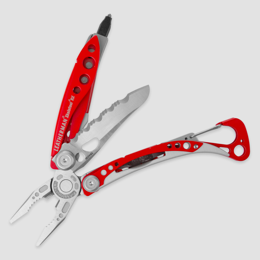 Мультитул Skeletool, 7 инструментов, цвет красный, LEATHERMAN, США
